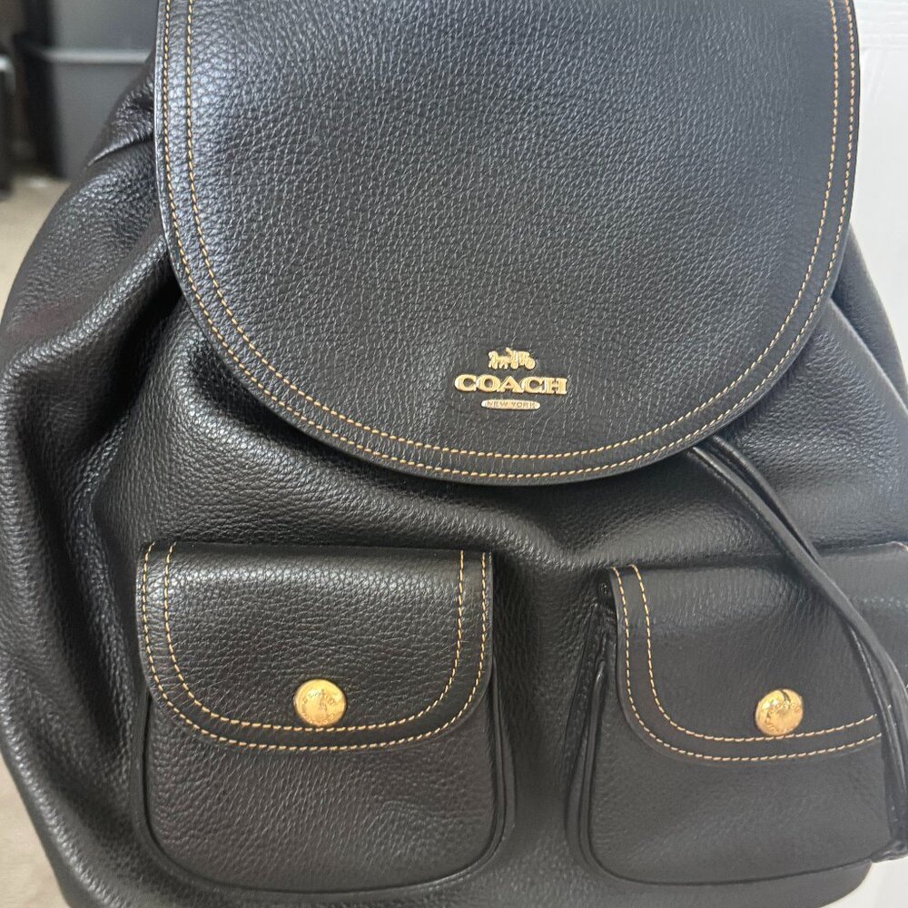 Coach Pennie Backpack Black/Gold Style No. 6145